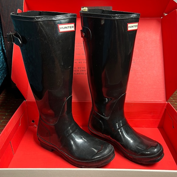 Hunter Womens Rain Boots size 7 - Picture 1 of 8